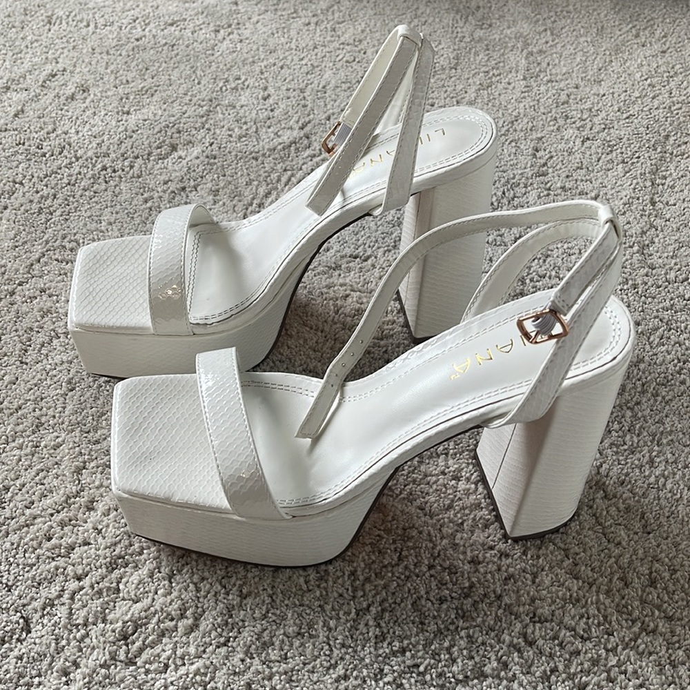 Chunky platform heels